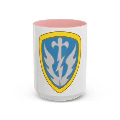 504th Military Intelligence Brigade (U.S. Army) Accent Coffee Mug 15oz Pink - Go Mug Yourself