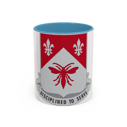 505 Engineer Battalion (U.S. Army) Accent Coffee Mug-11oz-Light Blue-Go Mug Yourself