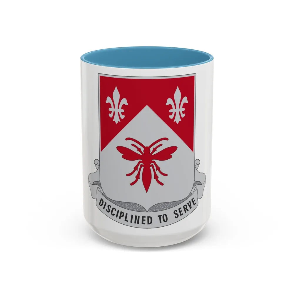 505 Engineer Battalion (U.S. Army) Accent Coffee Mug-15oz-Light Blue-Go Mug Yourself