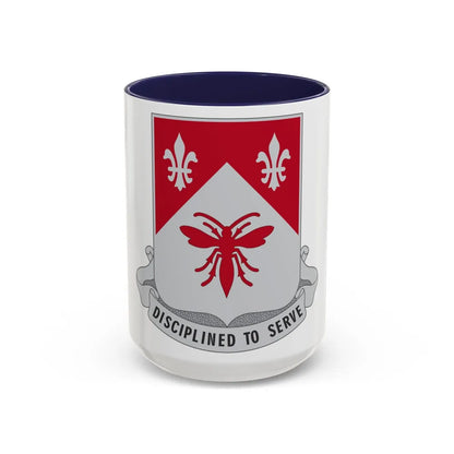 505 Engineer Battalion (U.S. Army) Accent Coffee Mug-15oz-Navy-Go Mug Yourself