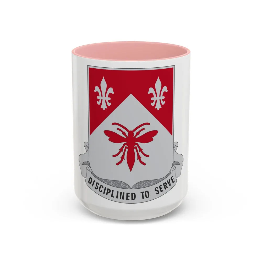 505 Engineer Battalion (U.S. Army) Accent Coffee Mug-15oz-Pink-Go Mug Yourself