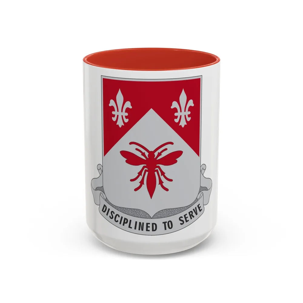 505 Engineer Battalion (U.S. Army) Accent Coffee Mug-15oz-Red-Go Mug Yourself