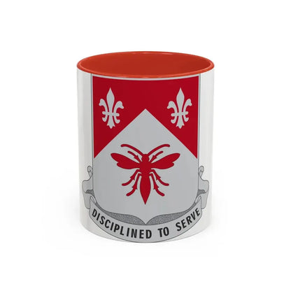 505 Engineer Battalion (U.S. Army) Accent Coffee Mug 11oz Red - Go Mug Yourself