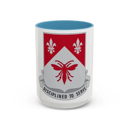 505 Engineer Battalion (U.S. Army) Accent Coffee Mug 15oz Light Blue - Go Mug Yourself