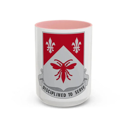 505 Engineer Battalion (U.S. Army) Accent Coffee Mug 15oz Pink - Go Mug Yourself