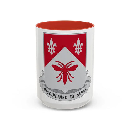 505 Engineer Battalion (U.S. Army) Accent Coffee Mug 15oz Red - Go Mug Yourself