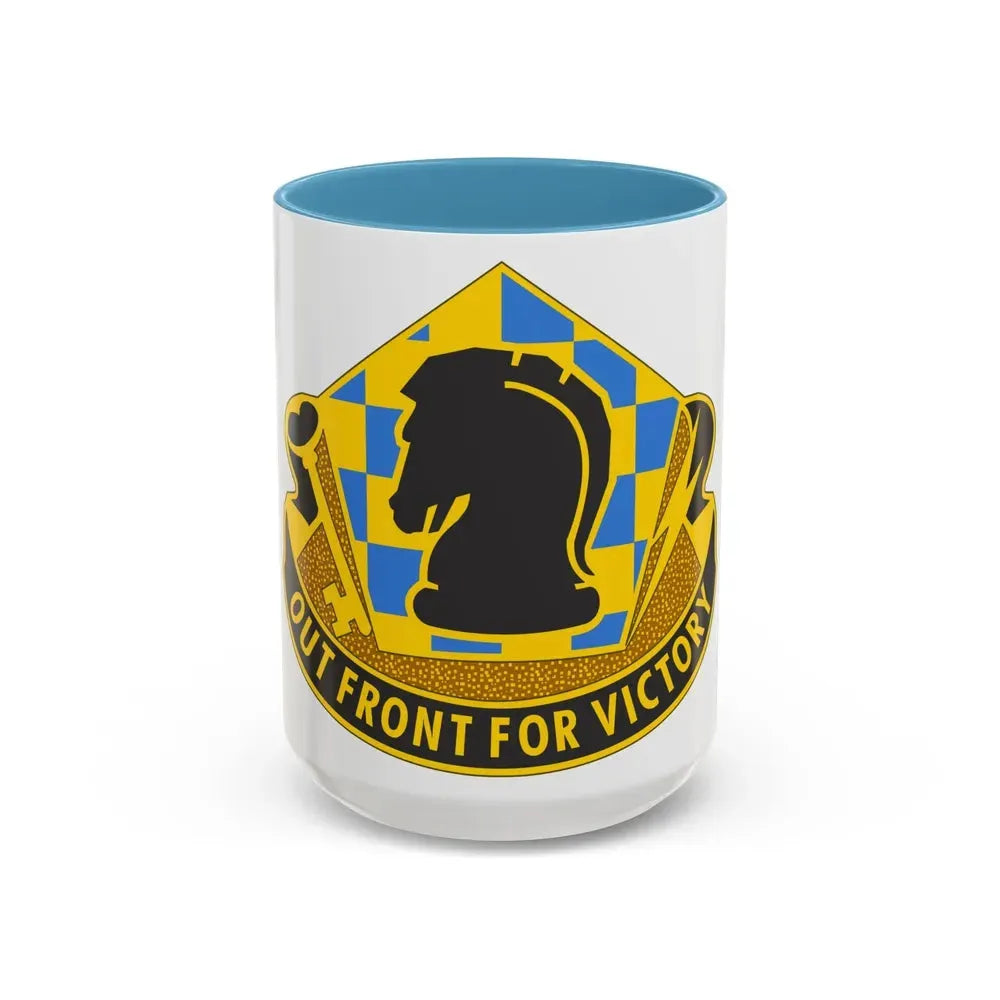 505 Military Intelligence Brigade 2 (U.S. Army) Accent Coffee Mug 15oz Light Blue - Go Mug Yourself