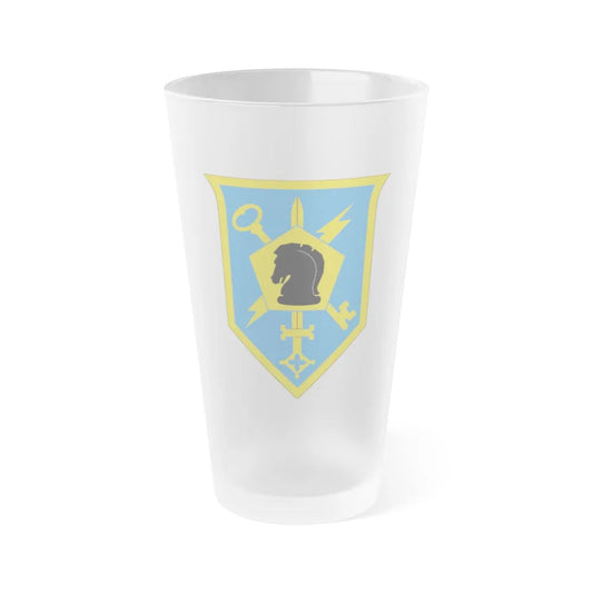 505 Military Intelligence Brigade (U.S. Army) Frosted Pint Glass 16oz-Go Mug Yourself