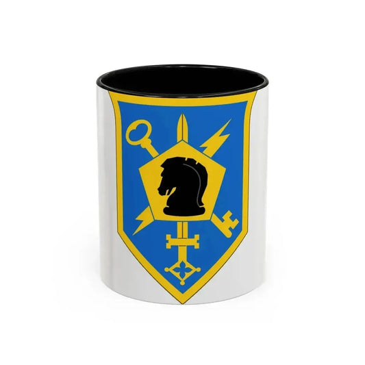 505 Military Intelligence Brigade (U.S. Army) Accent Coffee Mug 11oz Black - Go Mug Yourself