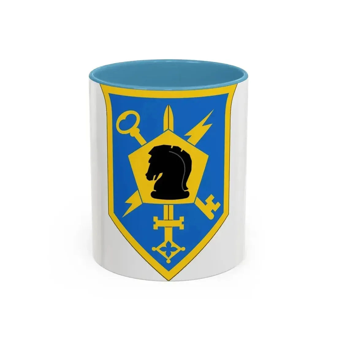 505 Military Intelligence Brigade (U.S. Army) Accent Coffee Mug 11oz Light Blue - Go Mug Yourself