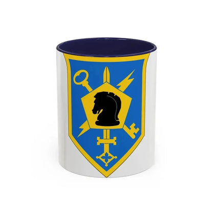 505 Military Intelligence Brigade (U.S. Army) Accent Coffee Mug 11oz Navy - Go Mug Yourself