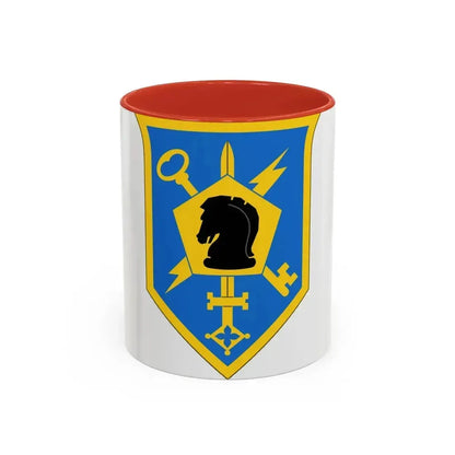 505 Military Intelligence Brigade (U.S. Army) Accent Coffee Mug 11oz Red - Go Mug Yourself