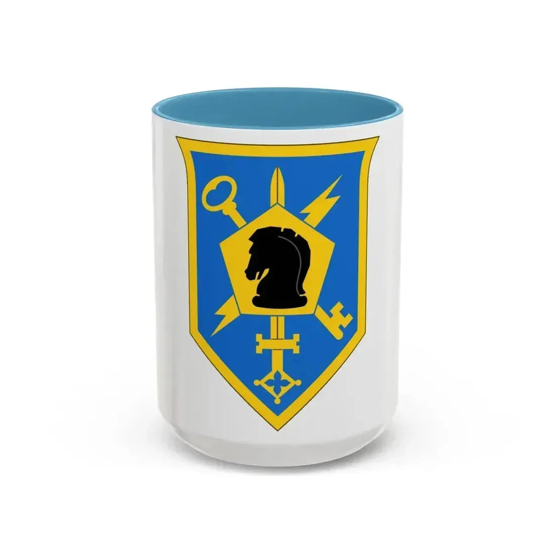 505 Military Intelligence Brigade (U.S. Army) Accent Coffee Mug 15oz Light Blue - Go Mug Yourself