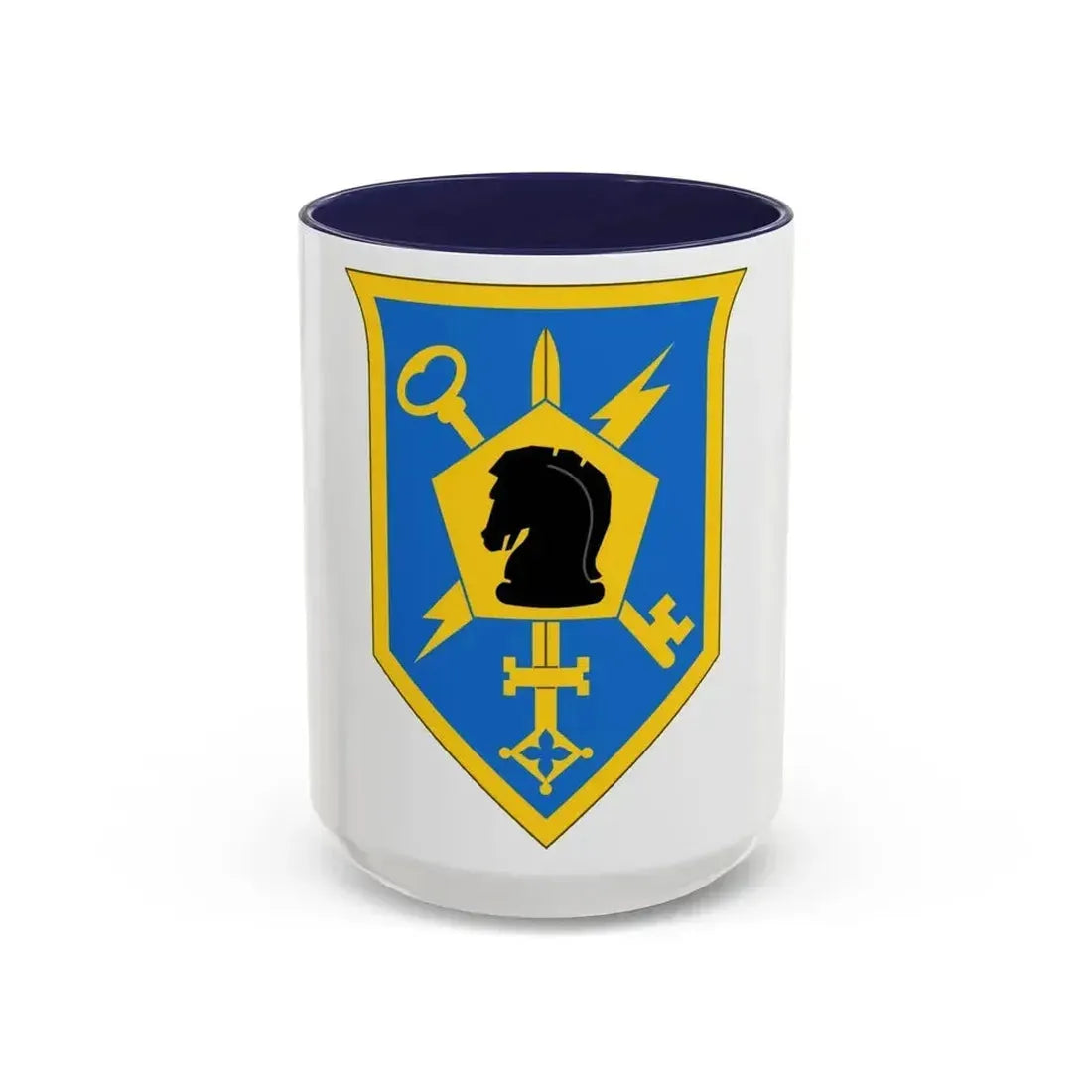 505 Military Intelligence Brigade (U.S. Army) Accent Coffee Mug 15oz Navy - Go Mug Yourself
