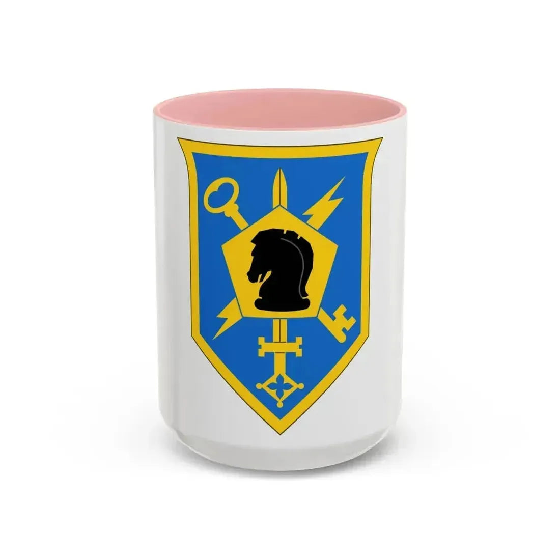 505 Military Intelligence Brigade (U.S. Army) Accent Coffee Mug 15oz Pink - Go Mug Yourself