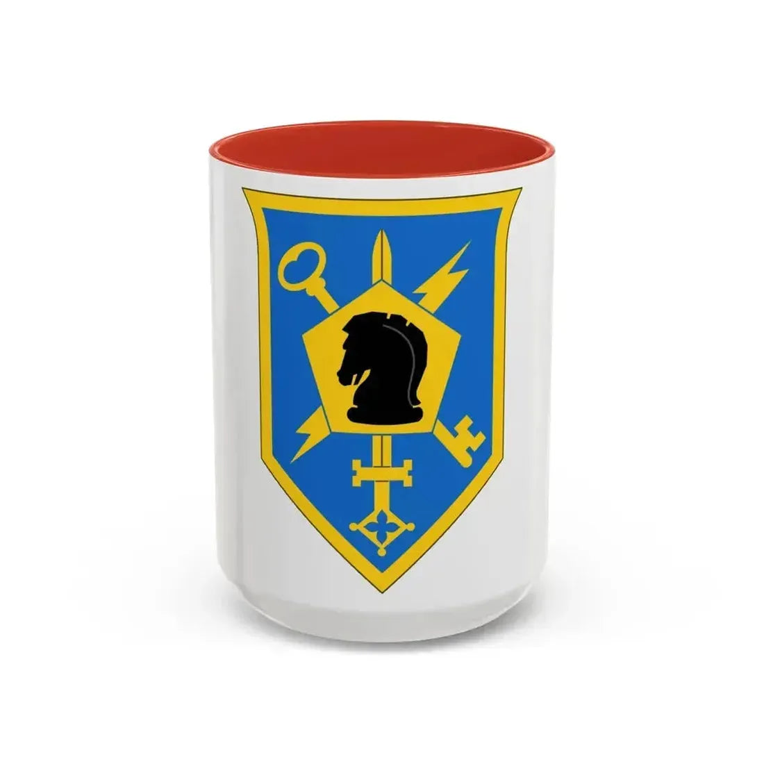 505 Military Intelligence Brigade (U.S. Army) Accent Coffee Mug 15oz Red - Go Mug Yourself