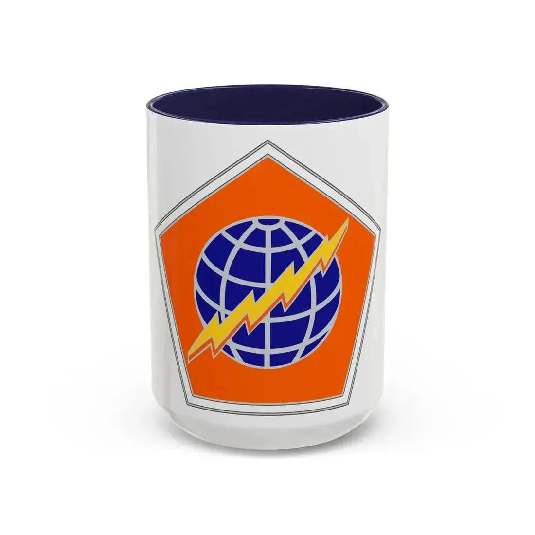 505 Signal Brigade 2 (U.S. Army) Accent Coffee Mug 15oz Navy - Go Mug Yourself
