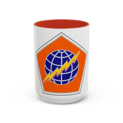 505 Signal Brigade 2 (U.S. Army) Accent Coffee Mug 15oz Red - Go Mug Yourself