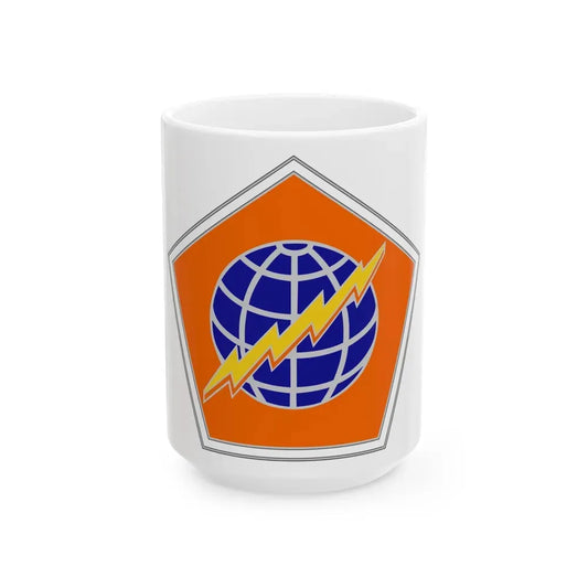 505 Signal Brigade 2 (U.S. Army) White Coffee Mug 15oz - Go Mug Yourself