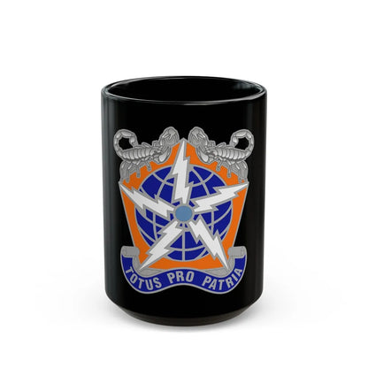 505 Signal Brigade 3 (U.S. Army) Black Coffee Mug-15oz-Go Mug Yourself