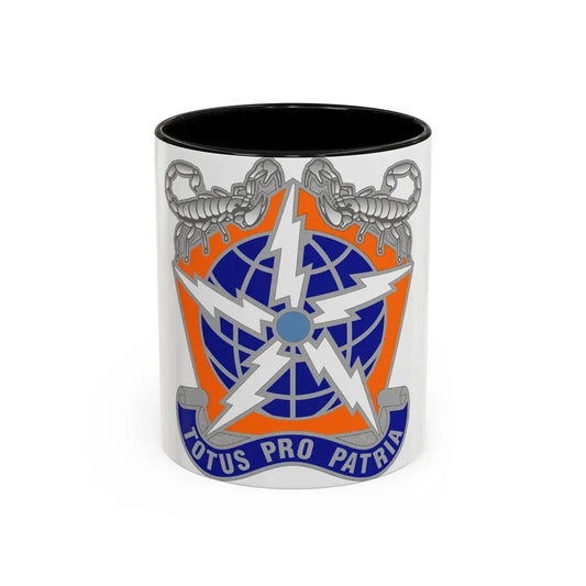 505 Signal Brigade 3 (U.S. Army) Accent Coffee Mug 11oz Black - Go Mug Yourself