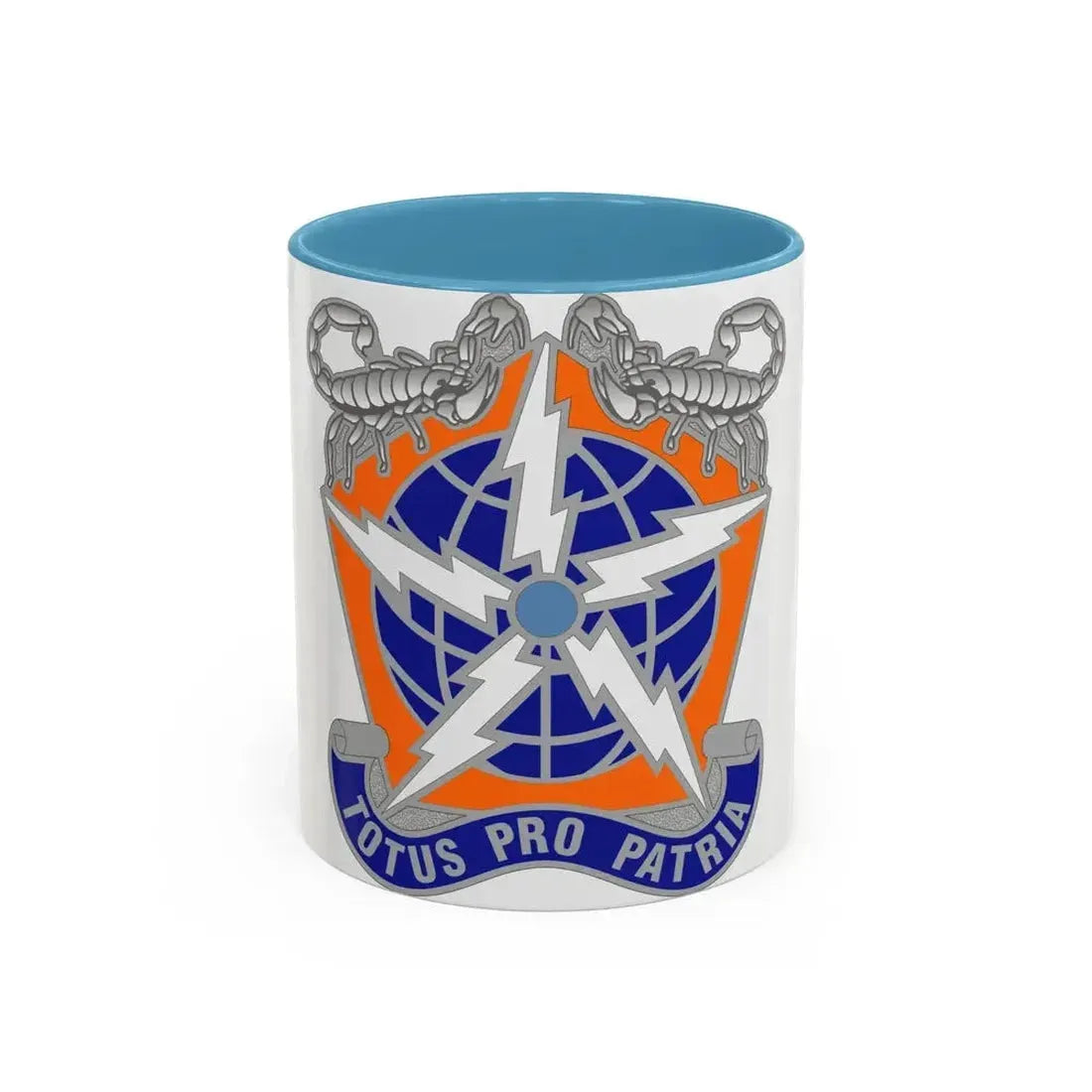 505 Signal Brigade 3 (U.S. Army) Accent Coffee Mug 11oz Light Blue - Go Mug Yourself