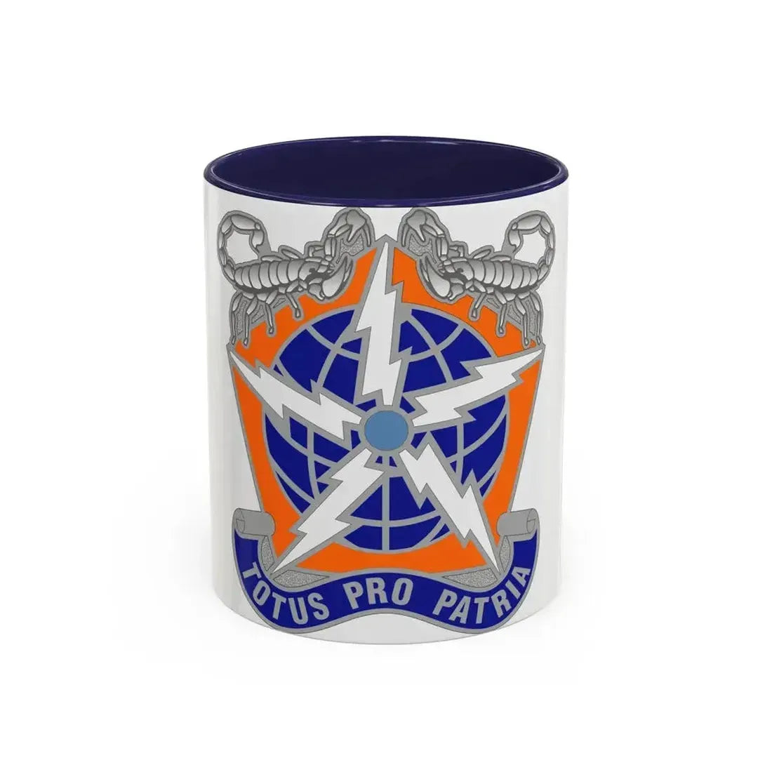 505 Signal Brigade 3 (U.S. Army) Accent Coffee Mug 11oz Navy - Go Mug Yourself