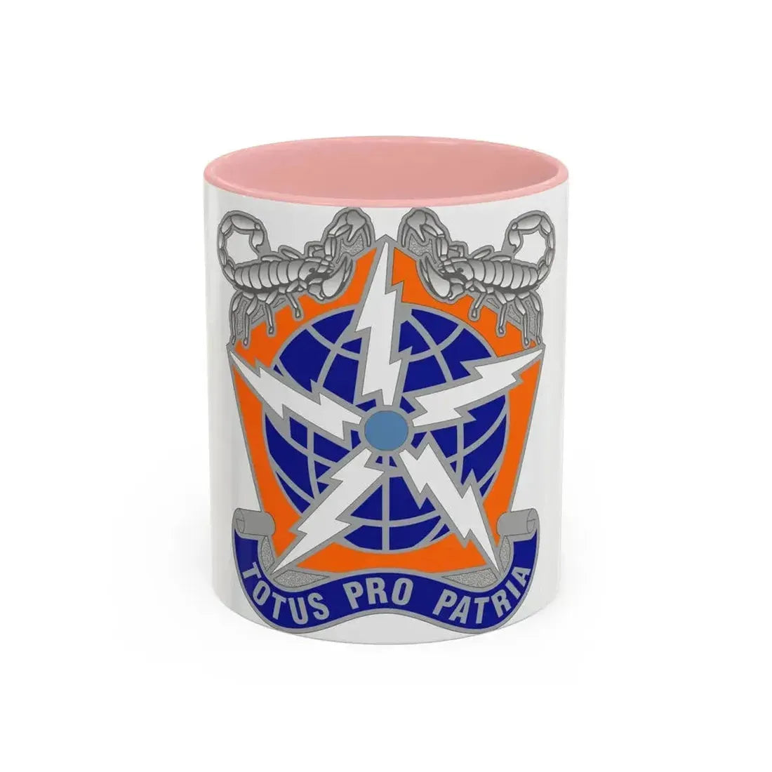 505 Signal Brigade 3 (U.S. Army) Accent Coffee Mug 11oz Pink - Go Mug Yourself