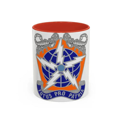 505 Signal Brigade 3 (U.S. Army) Accent Coffee Mug 11oz Red - Go Mug Yourself