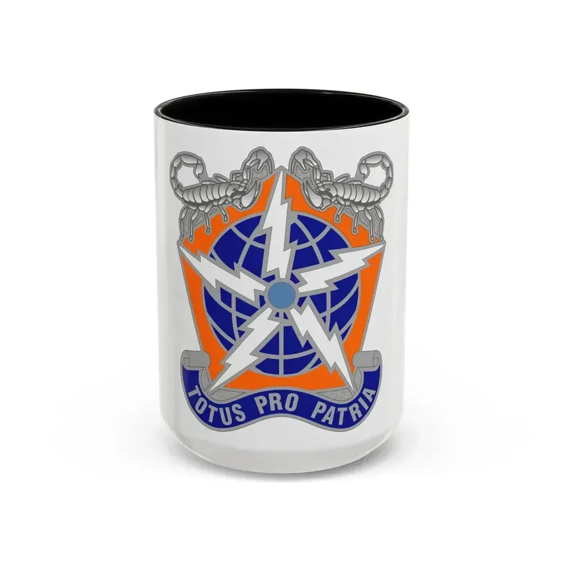 505 Signal Brigade 3 (U.S. Army) Accent Coffee Mug 15oz Black - Go Mug Yourself