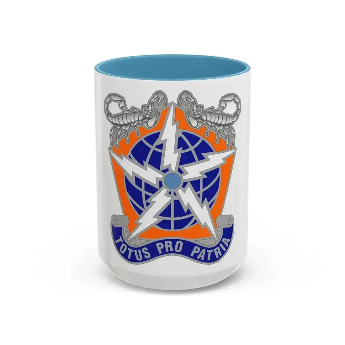 505 Signal Brigade 3 (U.S. Army) Accent Coffee Mug 15oz Light Blue - Go Mug Yourself