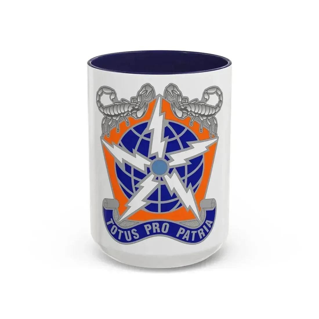 505 Signal Brigade 3 (U.S. Army) Accent Coffee Mug 15oz Navy - Go Mug Yourself