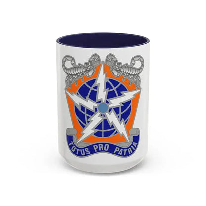 505 Signal Brigade 3 (U.S. Army) Accent Coffee Mug 15oz Navy - Go Mug Yourself