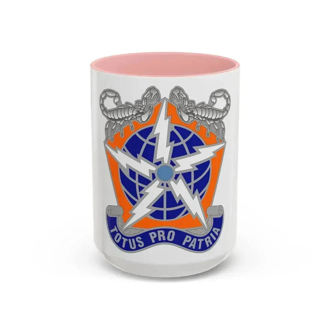 505 Signal Brigade 3 (U.S. Army) Accent Coffee Mug 15oz Pink - Go Mug Yourself