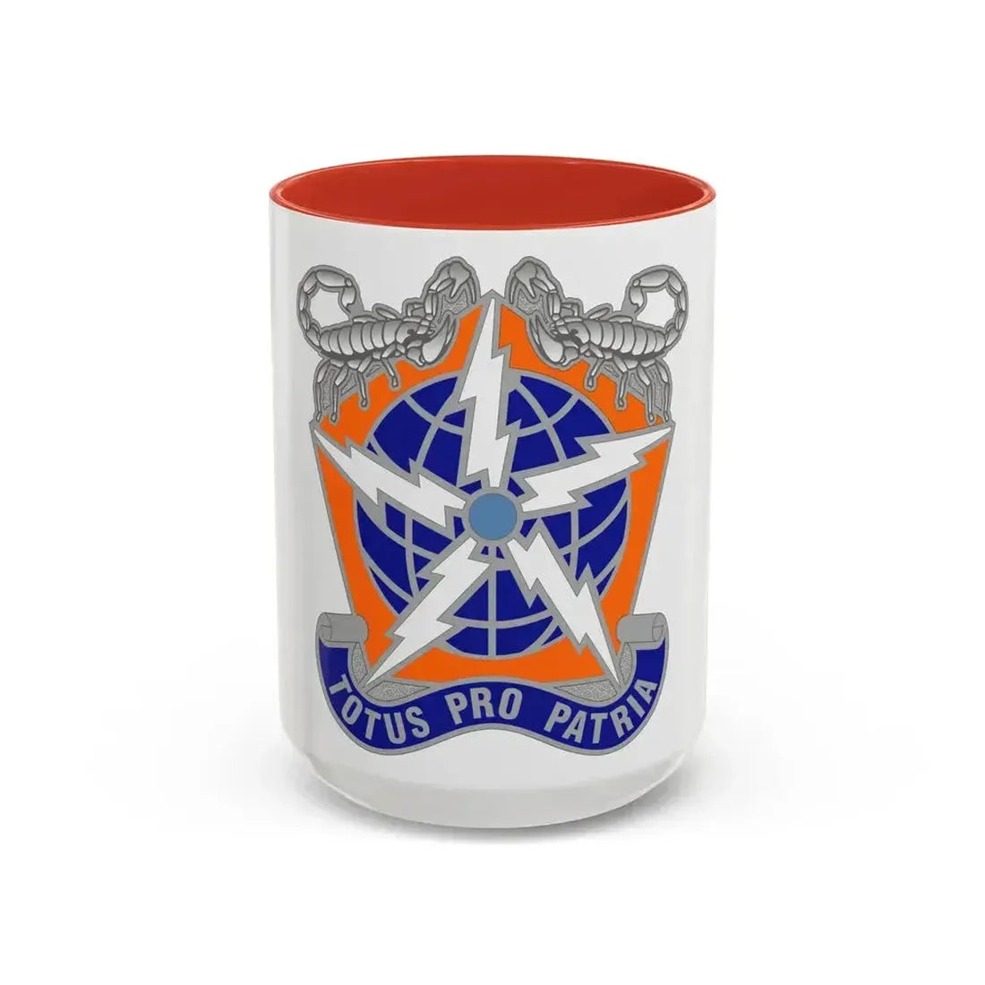 505 Signal Brigade 3 (U.S. Army) Accent Coffee Mug 15oz Red - Go Mug Yourself