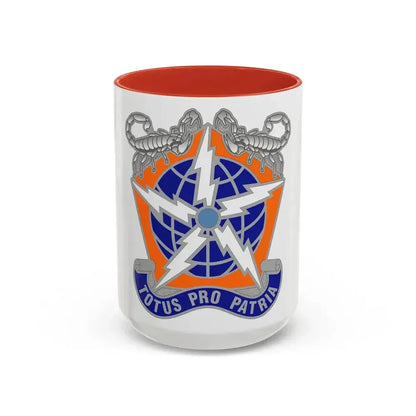505 Signal Brigade 3 (U.S. Army) Accent Coffee Mug 15oz Red - Go Mug Yourself