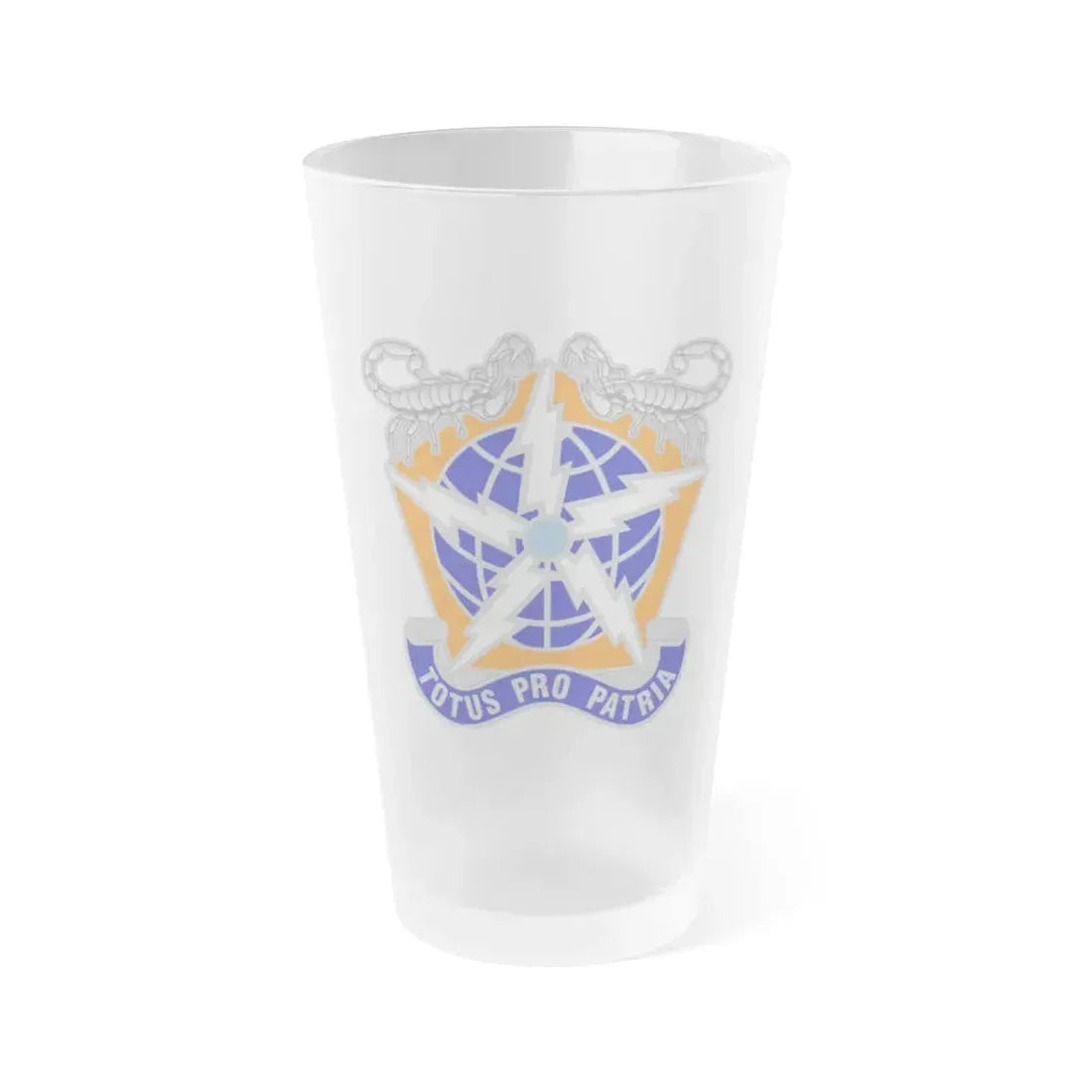 505 Signal Brigade 3 (U.S. Army) Frosted Pint Glass 16oz Default Title - Go Mug Yourself