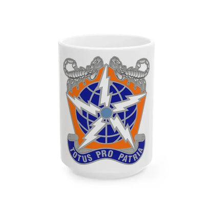505 Signal Brigade 3 (U.S. Army) White Coffee Mug 15oz - Go Mug Yourself