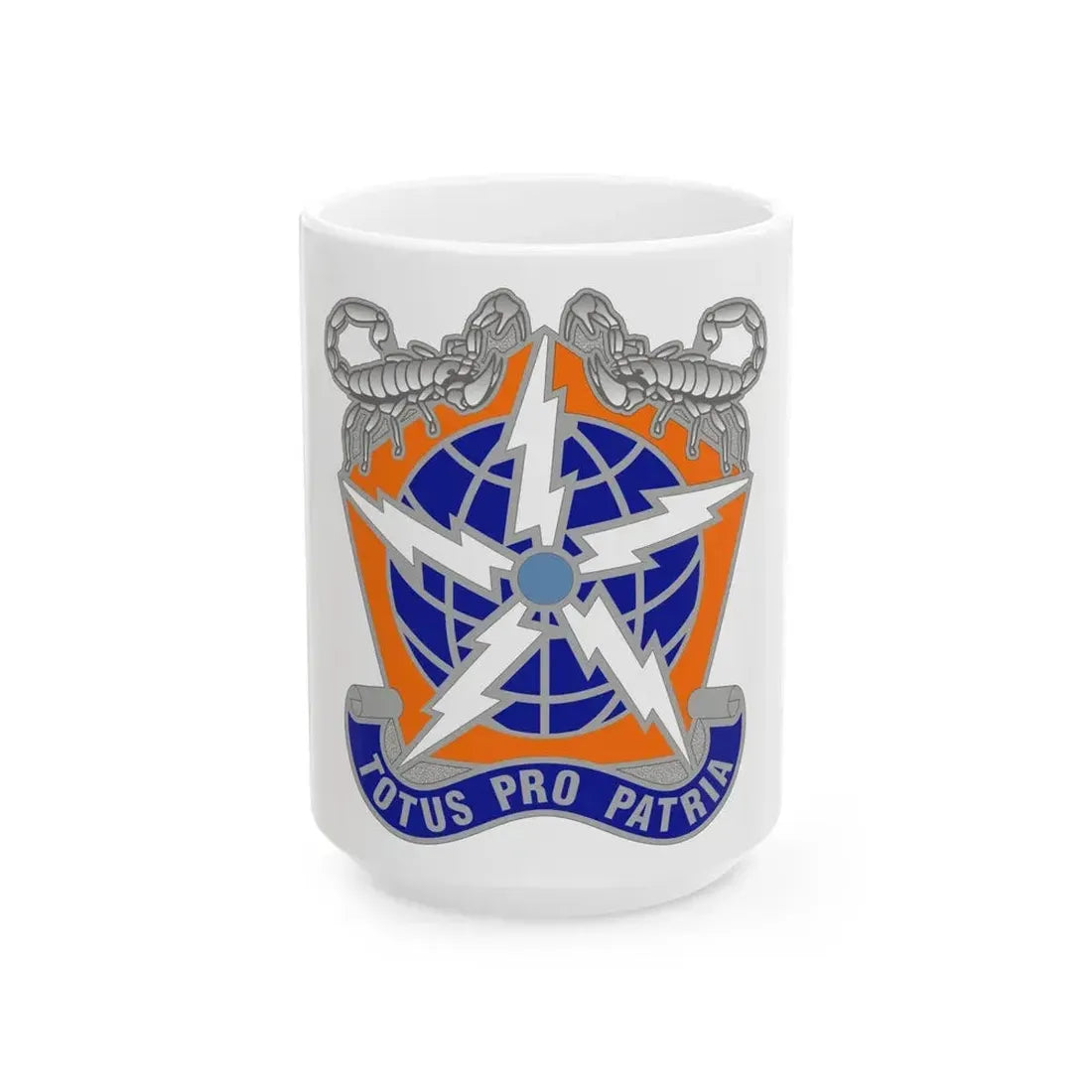 505 Signal Brigade 3 (U.S. Army) White Coffee Mug - Go Mug Yourself