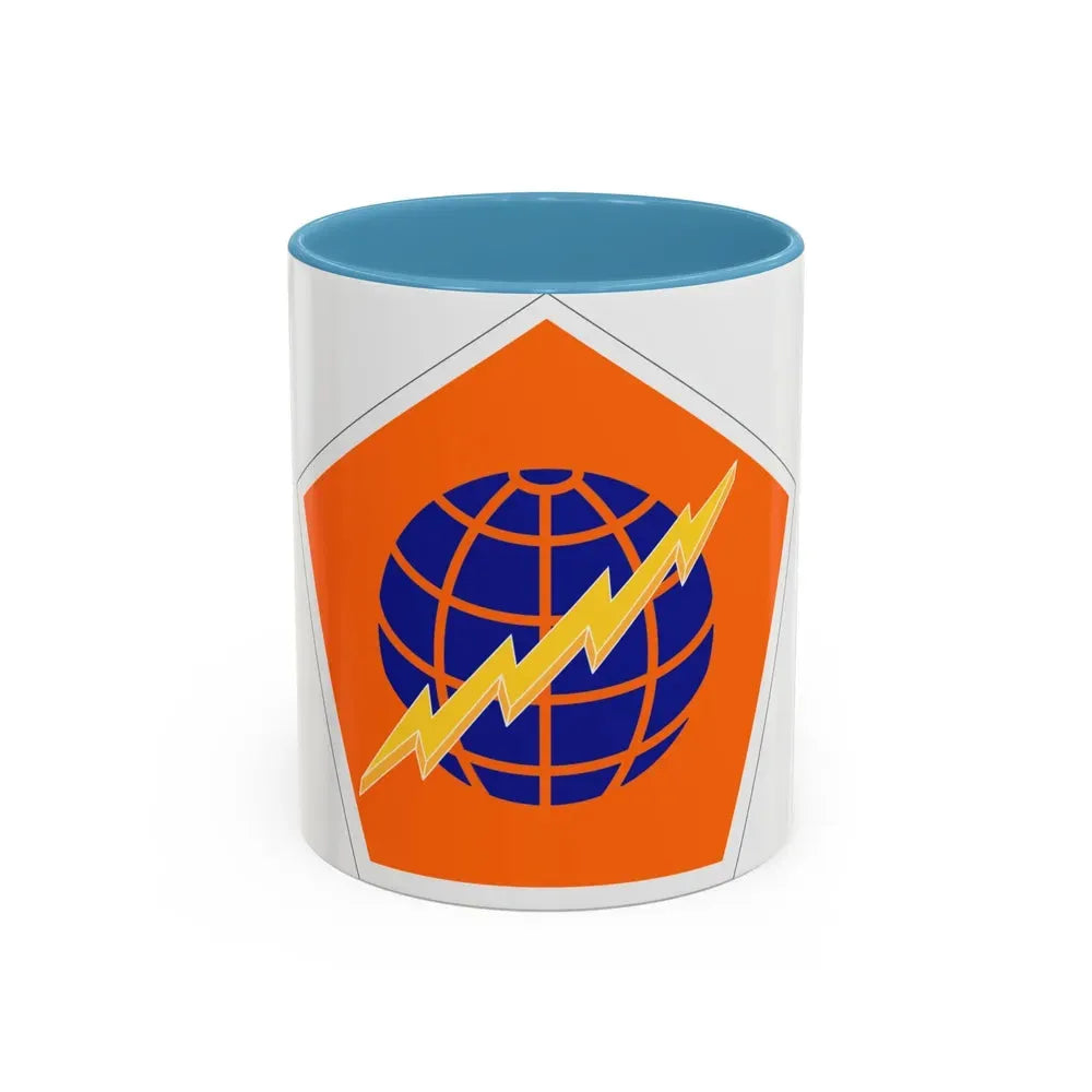 505 Signal Brigade (U.S. Army) Accent Coffee Mug 11oz Light Blue - Go Mug Yourself