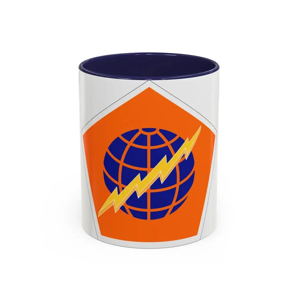 505 Signal Brigade (U.S. Army) Accent Coffee Mug 11oz Navy - Go Mug Yourself