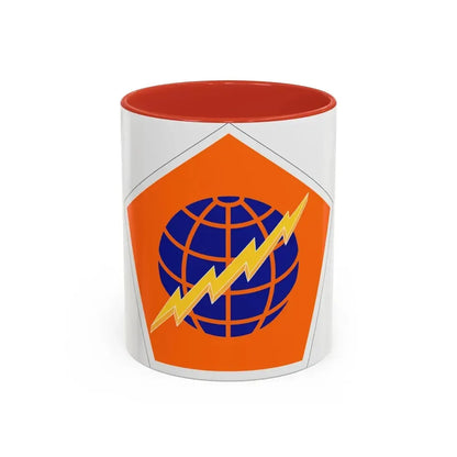 505 Signal Brigade (U.S. Army) Accent Coffee Mug 11oz Red - Go Mug Yourself
