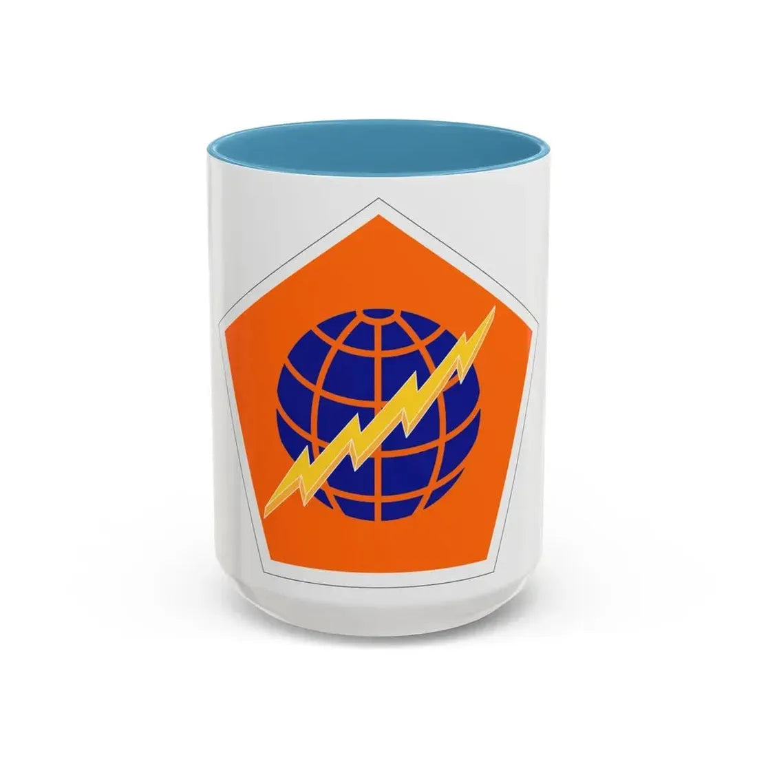 505 Signal Brigade (U.S. Army) Accent Coffee Mug 15oz Light Blue - Go Mug Yourself
