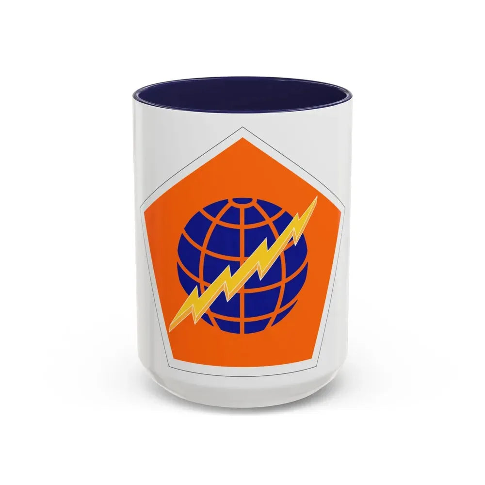 505 Signal Brigade (U.S. Army) Accent Coffee Mug 15oz Navy - Go Mug Yourself