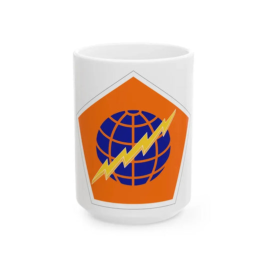 505 Signal Brigade (U.S. Army) White Coffee Mug 15oz - Go Mug Yourself