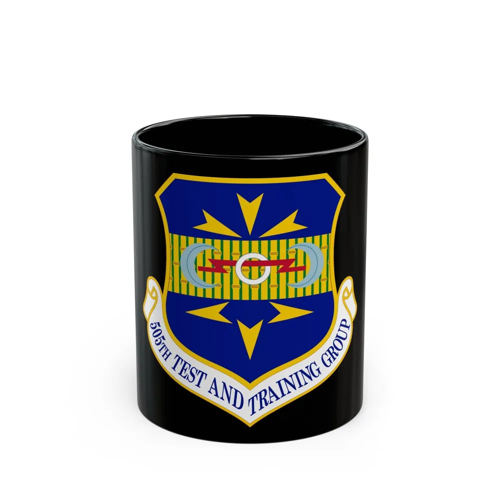 505 Test and Training Group ACC (U.S. Air Force) Black Coffee Mug-11oz-Go Mug Yourself