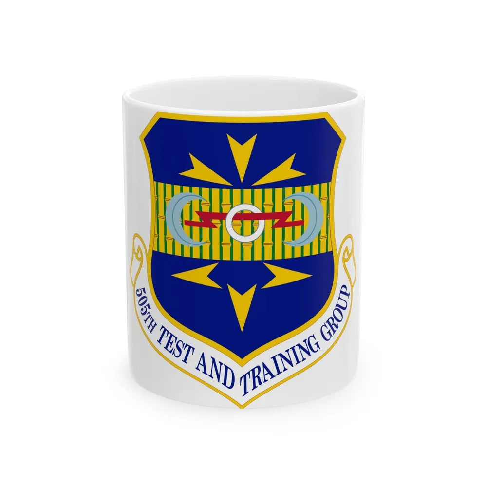 505 Test and Training Group ACC (U.S. Air Force) White Coffee Mug-11oz-Go Mug Yourself