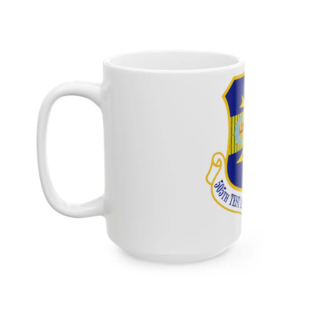 505 Test and Training Group ACC (U.S. Air Force) White Coffee Mug-Go Mug Yourself