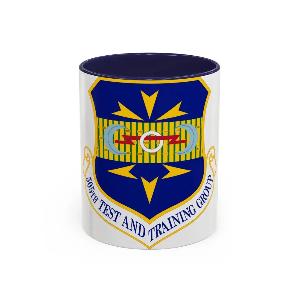 505 Test and Training Group ACC (U.S. Air Force) Accent Coffee Mug 11oz Navy - Go Mug Yourself