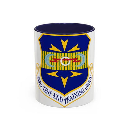 505 Test and Training Group ACC (U.S. Air Force) Accent Coffee Mug 11oz Navy - Go Mug Yourself